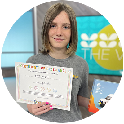 Zoey, STEAM Student of the Month September