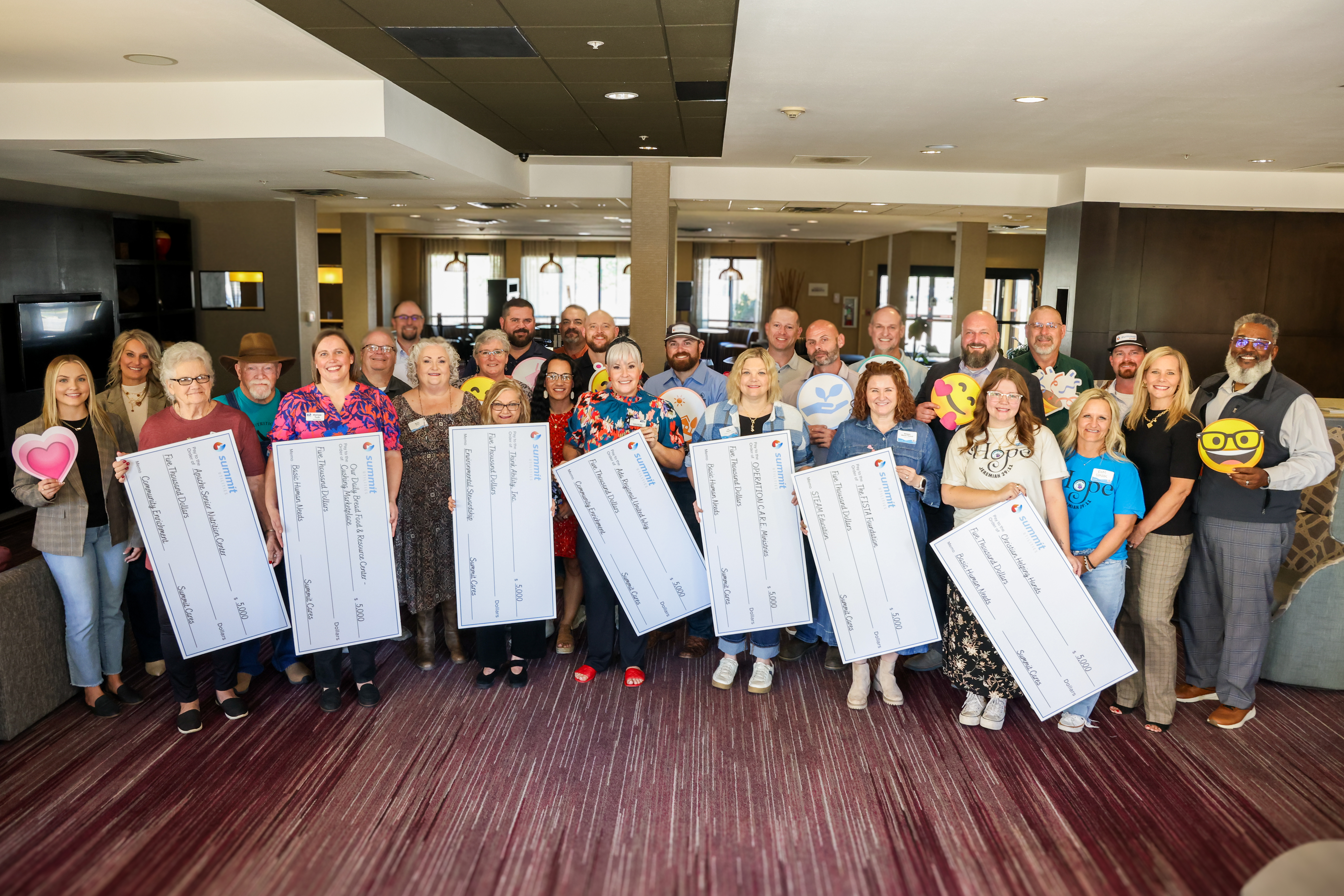 Summit Utilities Oklahoma Summit Cares grant recipients