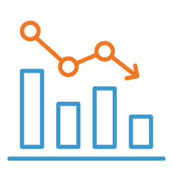 Level billing graph icon