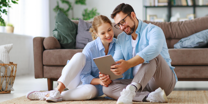 couple reviewing checklist