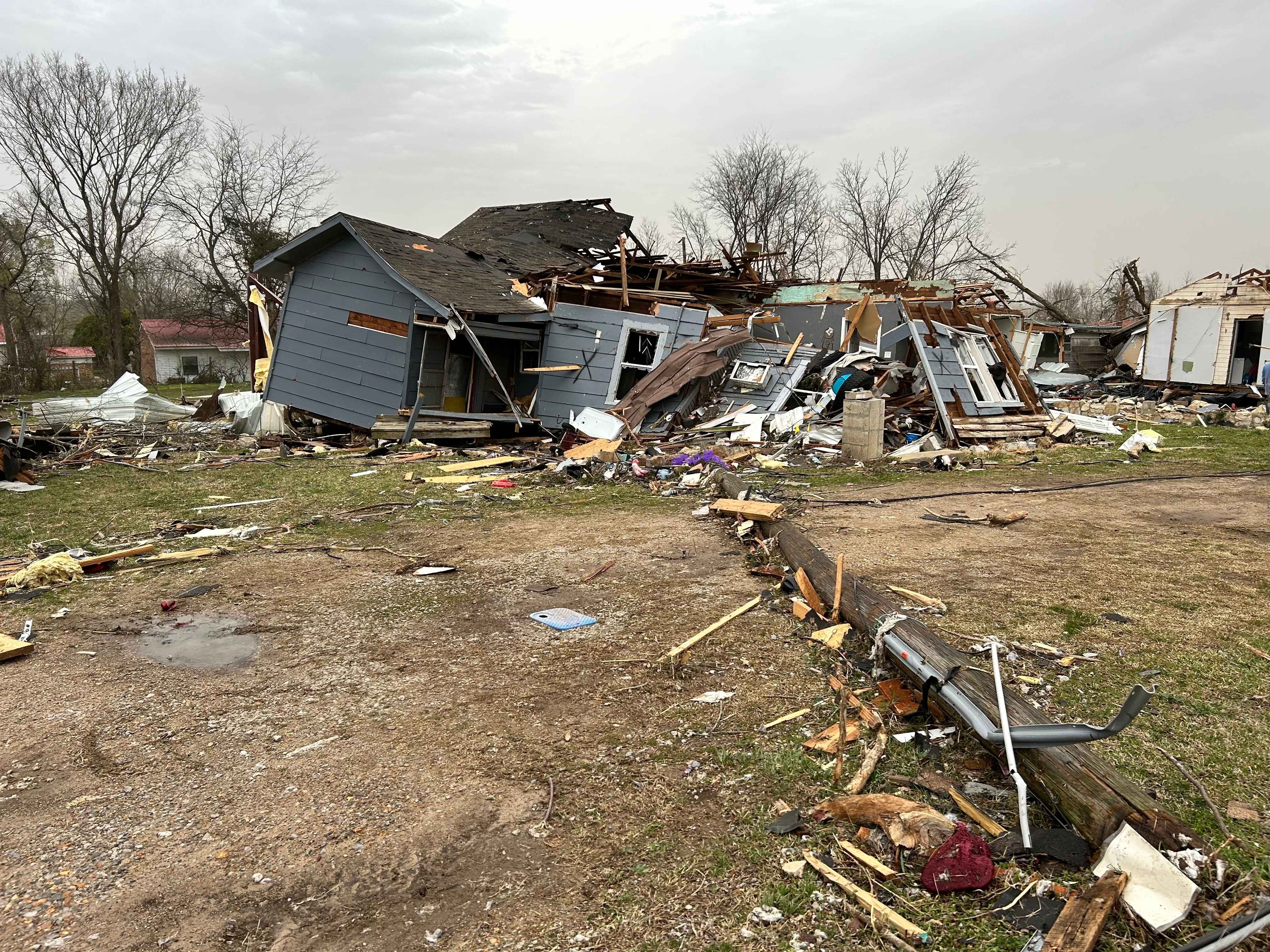 Tornado damage in SUA territory