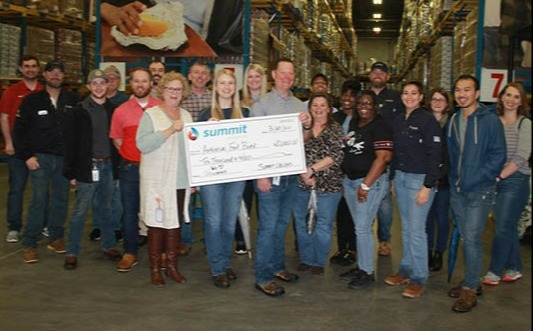 Summit team at Arkansas Foodbank